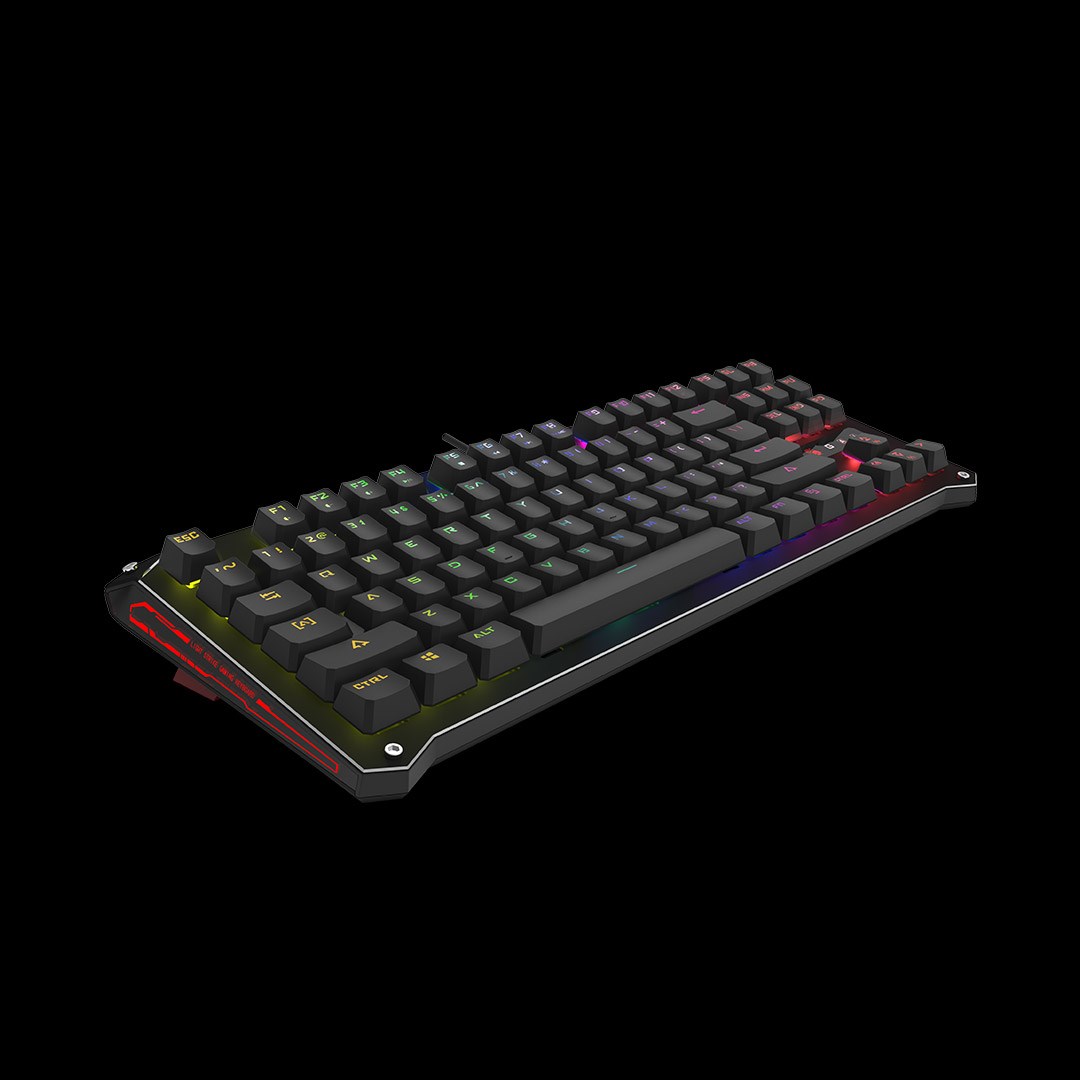 A4tech Bloody Klávesnice B930, herní klávesnice, mechanická, drátová, Orange Switch, CZ/SK, Černá2 
