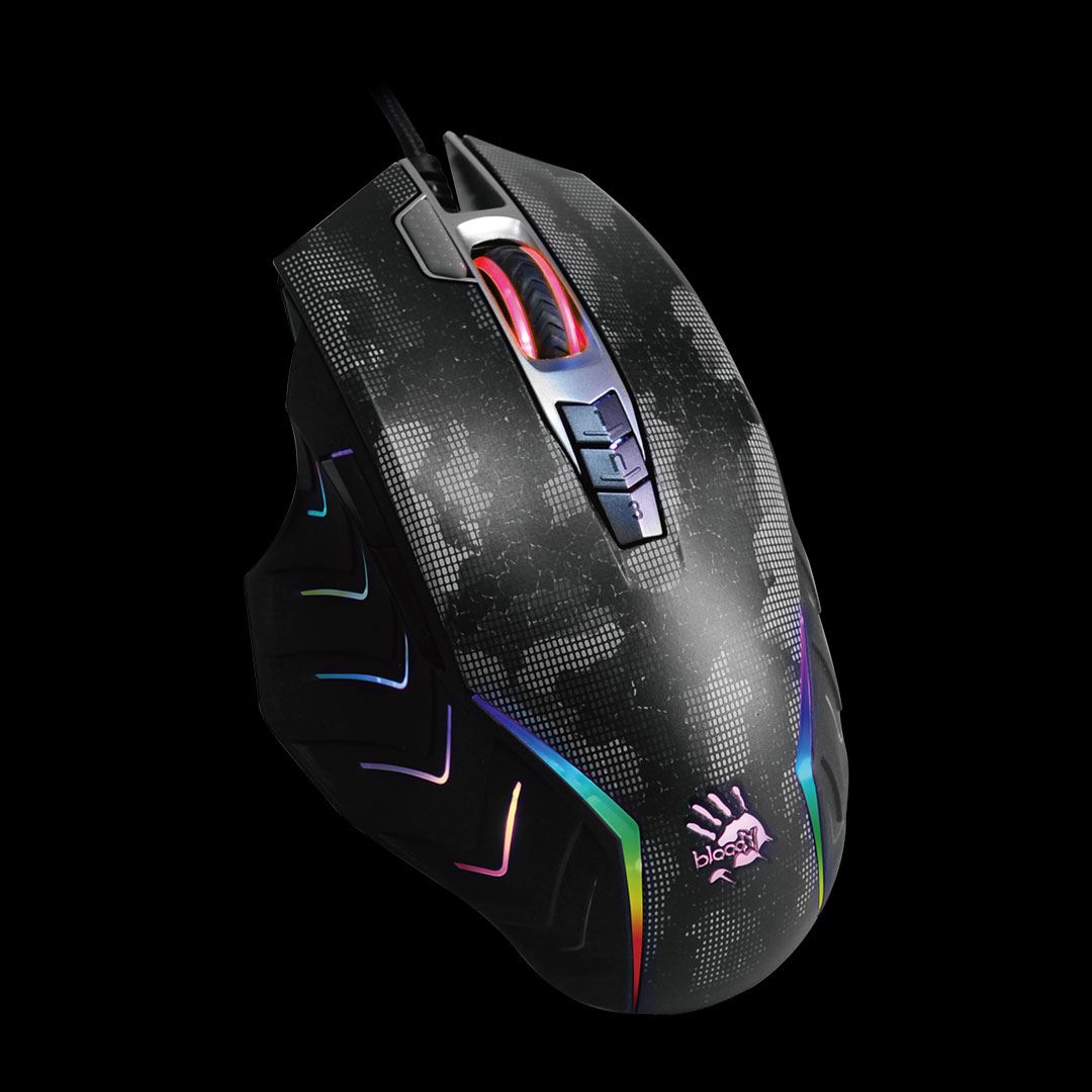 A4tech Bloody Myš J95S Activated, podsvícená herní myš, 8000 DPI, USB, Černá1 