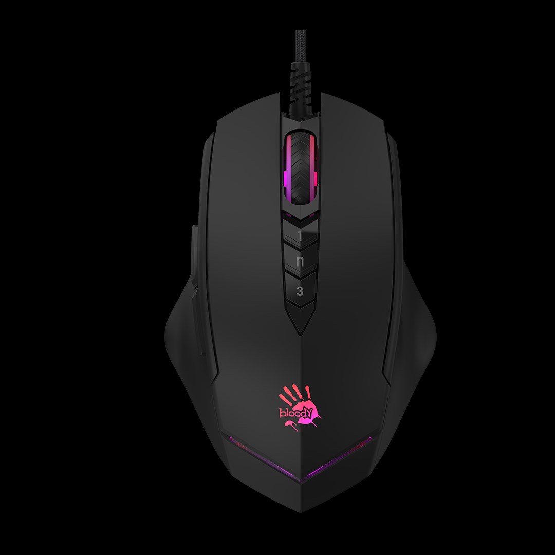 A4tech Bloody Myš V8M Max,  podsvícená herní myš,  12000 DPI,  USB,  Černá0 