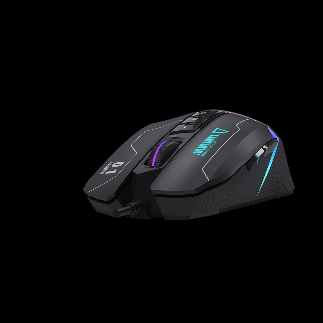 A4tech Bloody Myš W60 Max Activated, podsvícená herní myš, 12000 DPI, USB, Černá2 