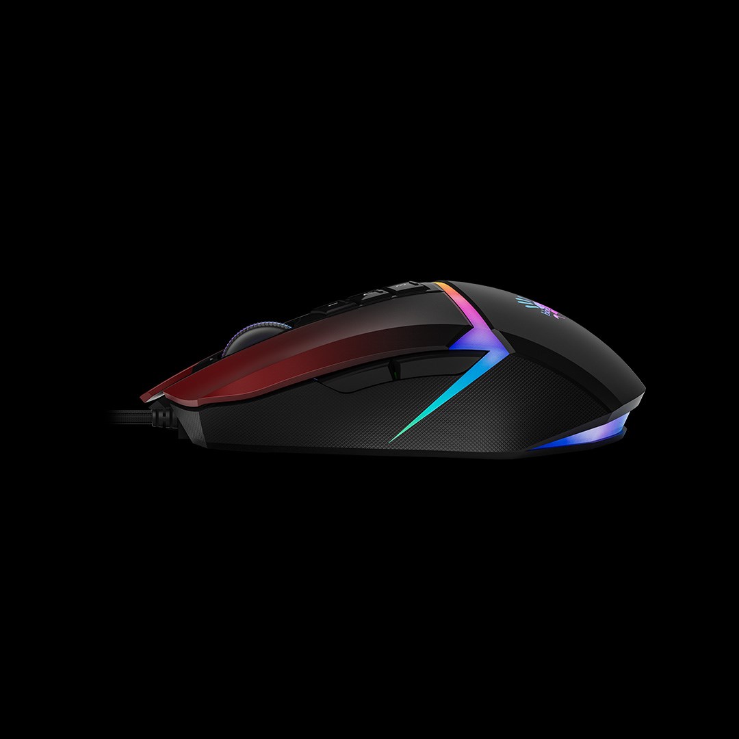 A4tech Bloody Myš W60 Max Activated,  podsvícená herní myš,  12000 DPI,  USB,  Černo-Červená2 