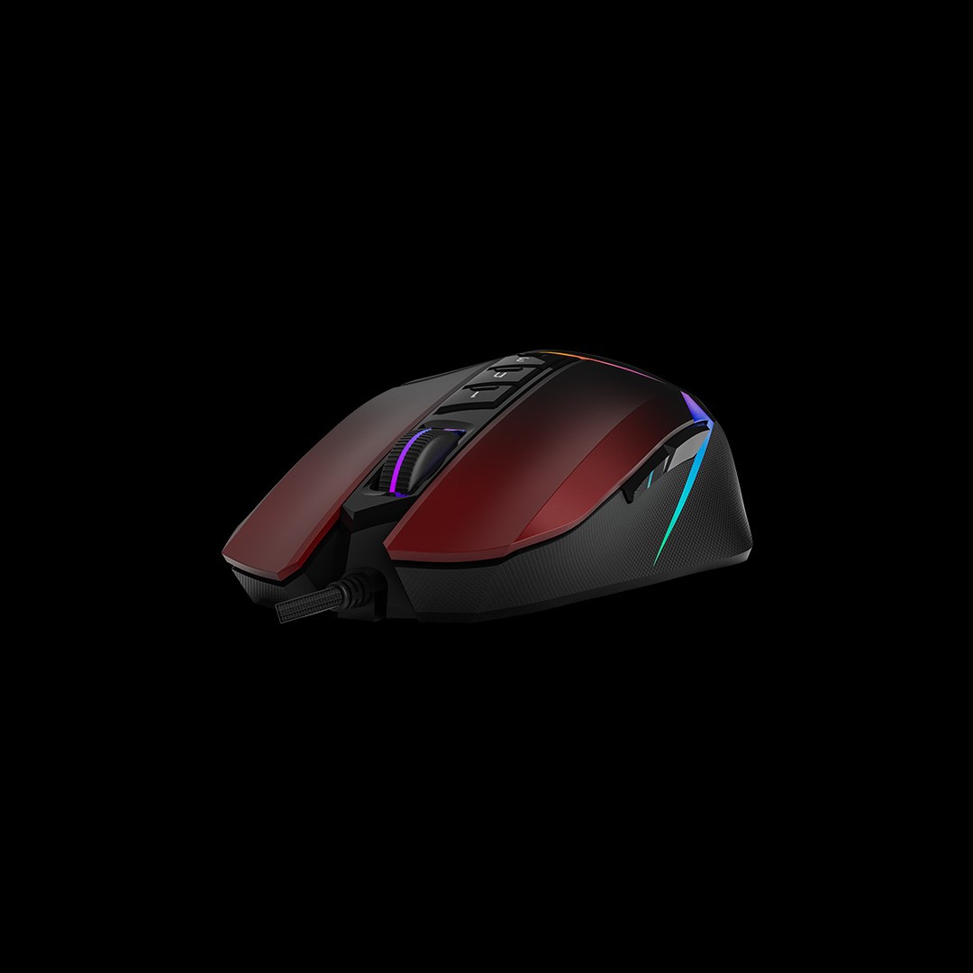 A4tech Bloody Myš W60 Max Activated,  podsvícená herní myš,  12000 DPI,  USB,  Černo-Červená3 