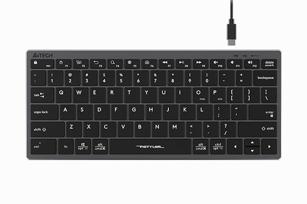 A4tech Klávesnice FX51,  kancelářská klávesnice,  membránová,  drátová,  CZ/ SK,  Šedá0 