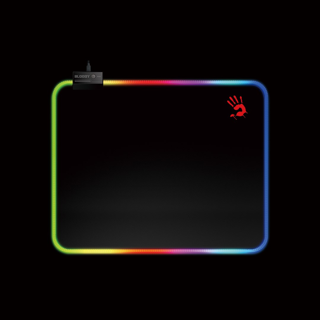 A4tech Bloody Podložka pod myš MP-45N,  vel. L (450×400mm),  RGB,  Černá2 