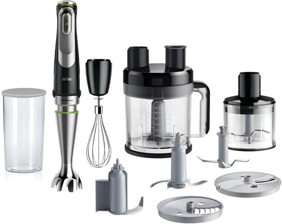 Braun MQ9195XLI tyčový mixér,  1200 W,  ActiveBlade,  plynulá regulace rychlostí,  SmartSpeed,  rozsáhlé příslušenství7 