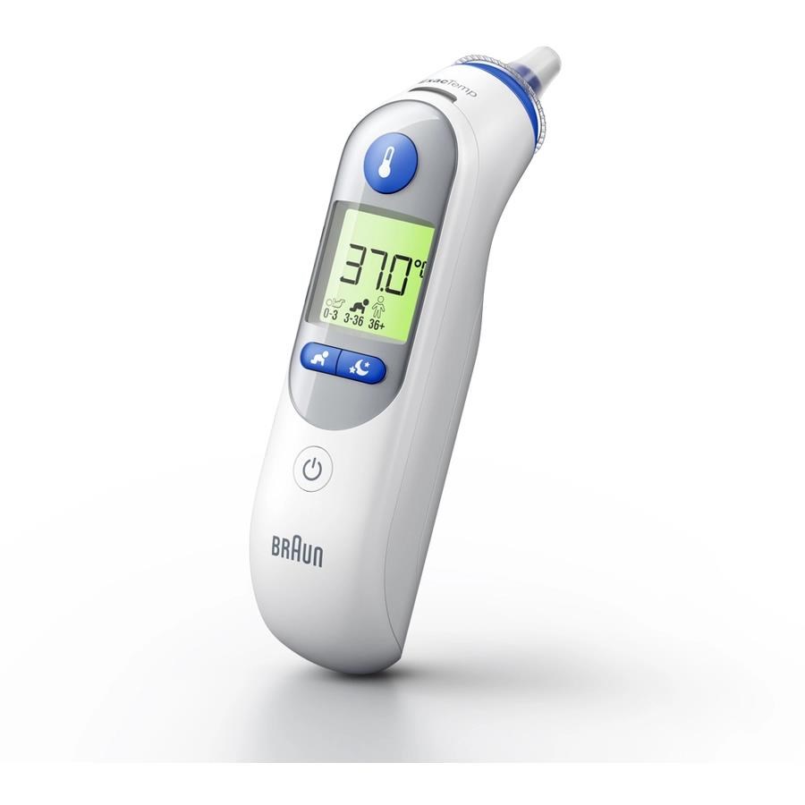 Braun ThermoScan 7 plus IRT6525WE bezkontaktní teploměr,  ušní,  displej,  noční režim,  paměť pro 9 měření0 