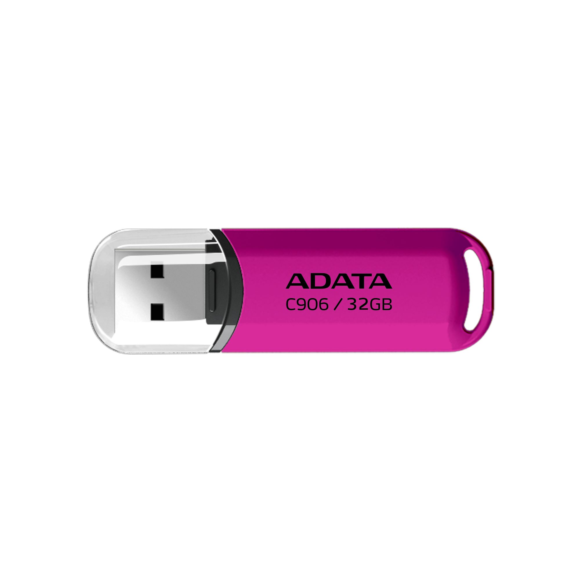 ADATA C906/ 32GB/ USB 2.0/ USB-A/ Ružová