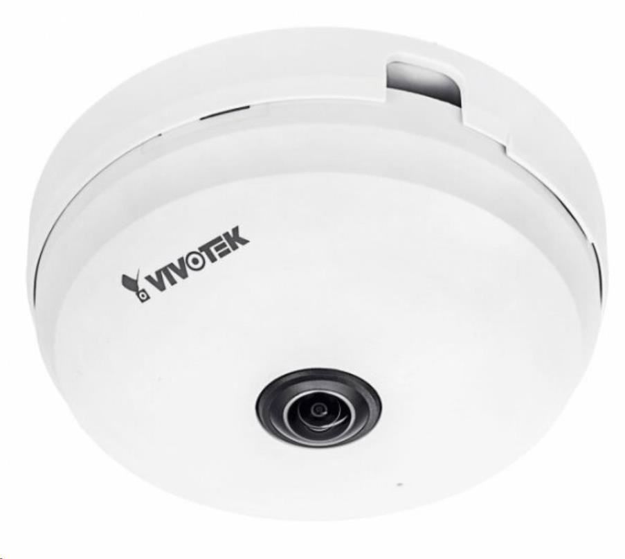 Vivotek FE9180-H-V2, 3.6 Mpix, 15sn/s, obj. 1.16mm (360°), DI/DO, Mic.in, PoE, WDR Pro 87dB, MicroSDXC, 3DNR, vnitřní0 