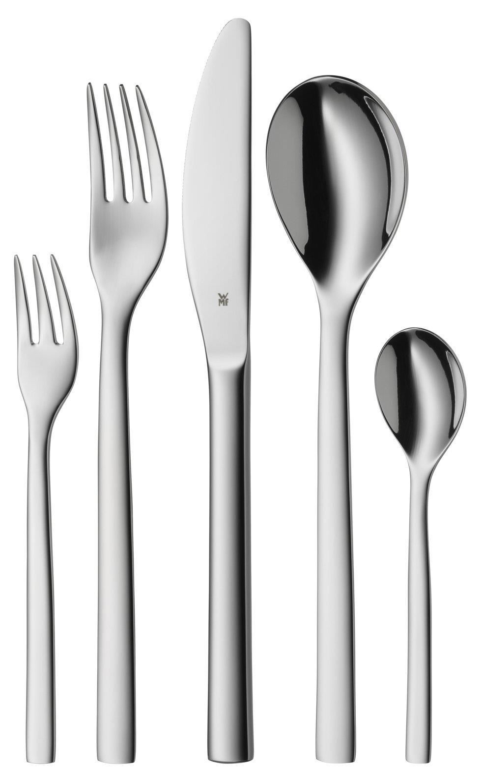 WMF Atria sada příborů,  12x lžíce,  12x vidlička,  12x nůž,  12x lžička,  12x dezertní vidlička,  (60 kusů),  nerezová ocel