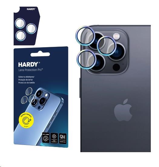 3mk HARDY Lens Protection Pro pro iPhone 15 Pro Max,  Rainbow