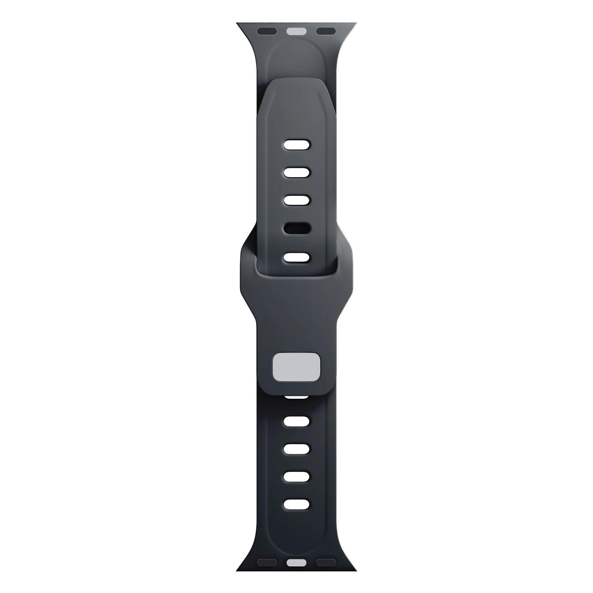 3mk Silicone Watch Strap pro Apple 38/40/41 mm Black7 