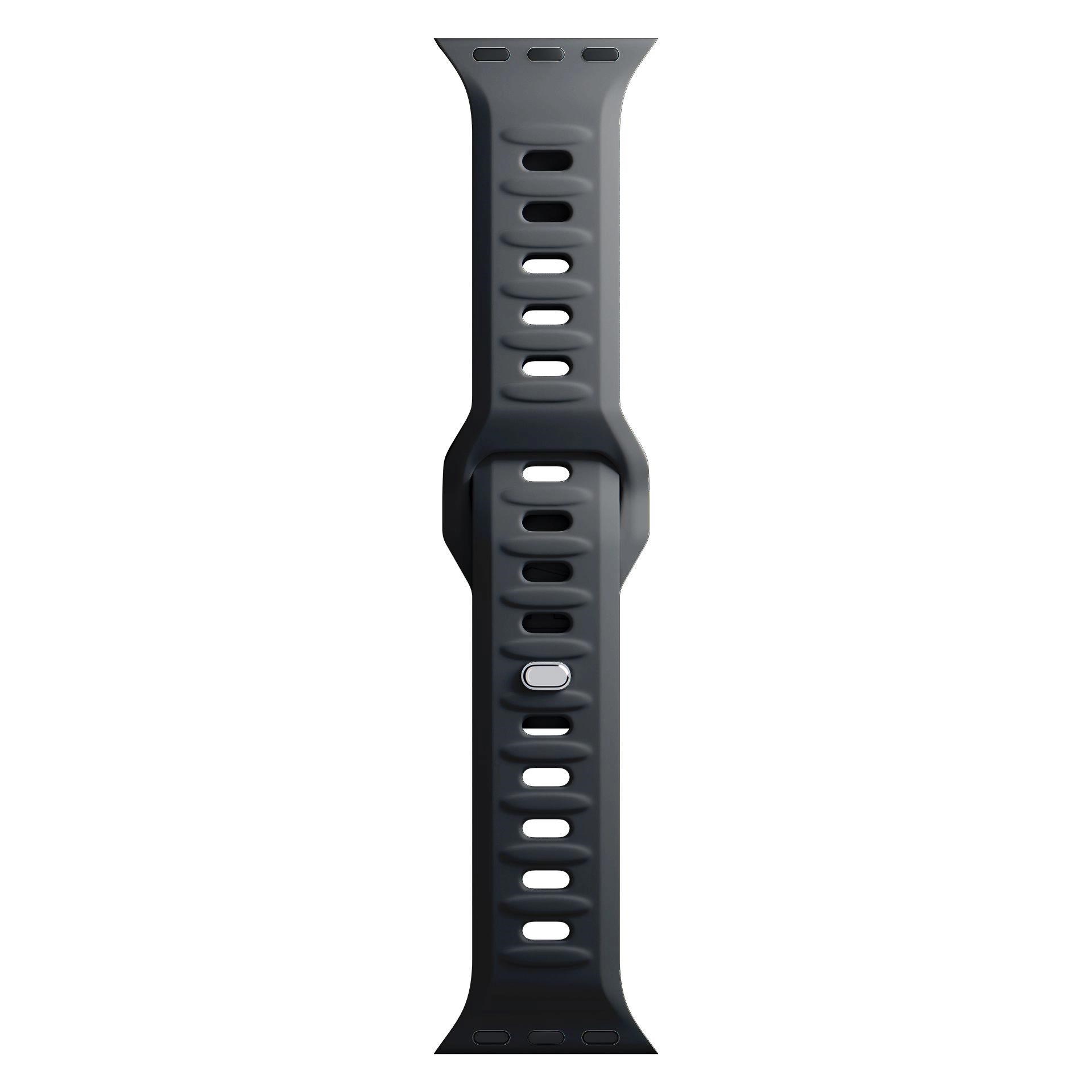 3mk Silicone Watch Strap pro Apple 38/40/41 mm Black4 