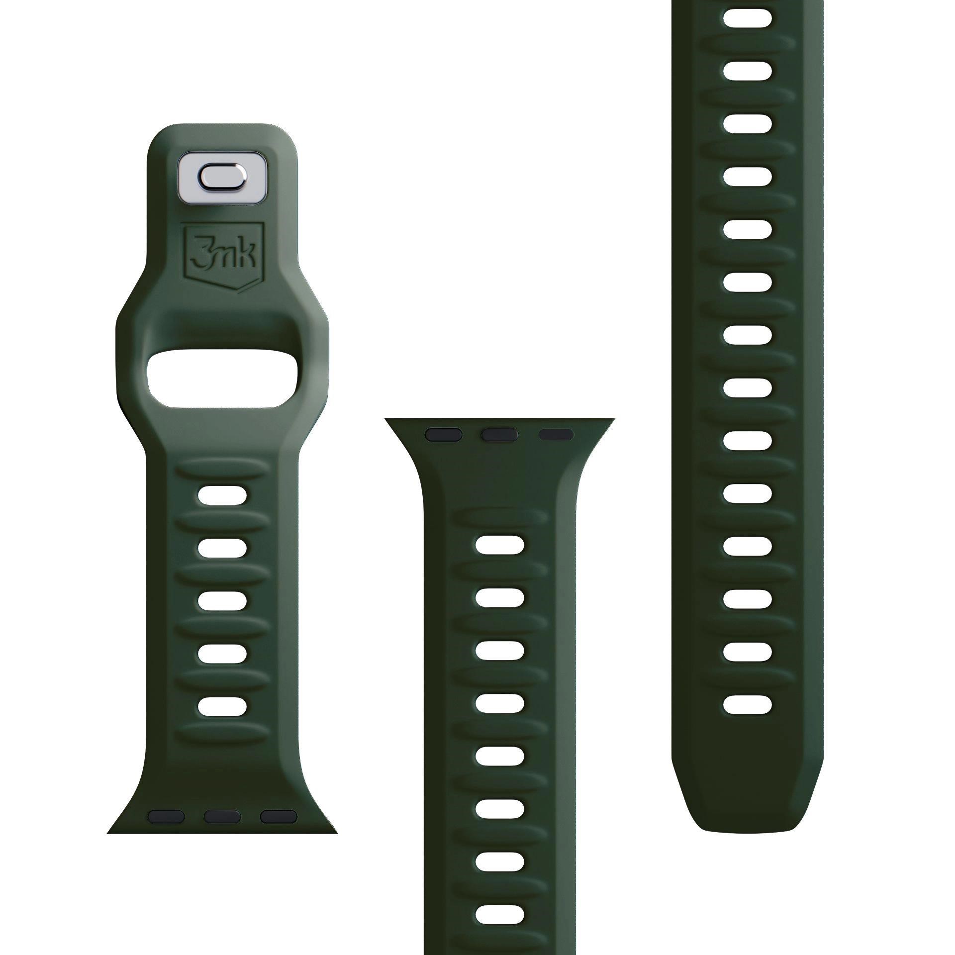3mk Silicone Watch Strap pro Apple 38/40/41 mm Dark Green3 