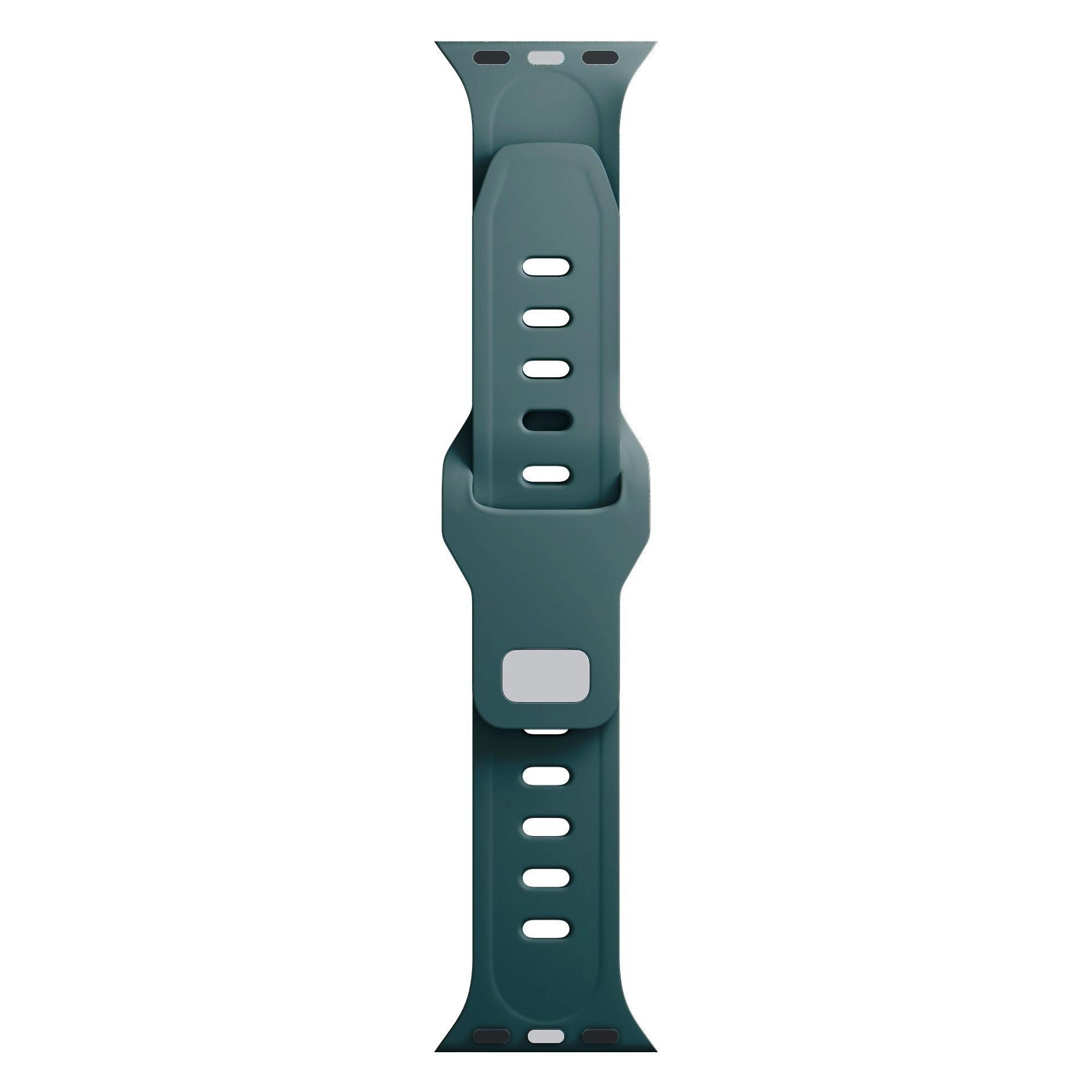 3mk Silicone Watch Strap pro Apple 38/ 40/ 41 mm Evergreen14 