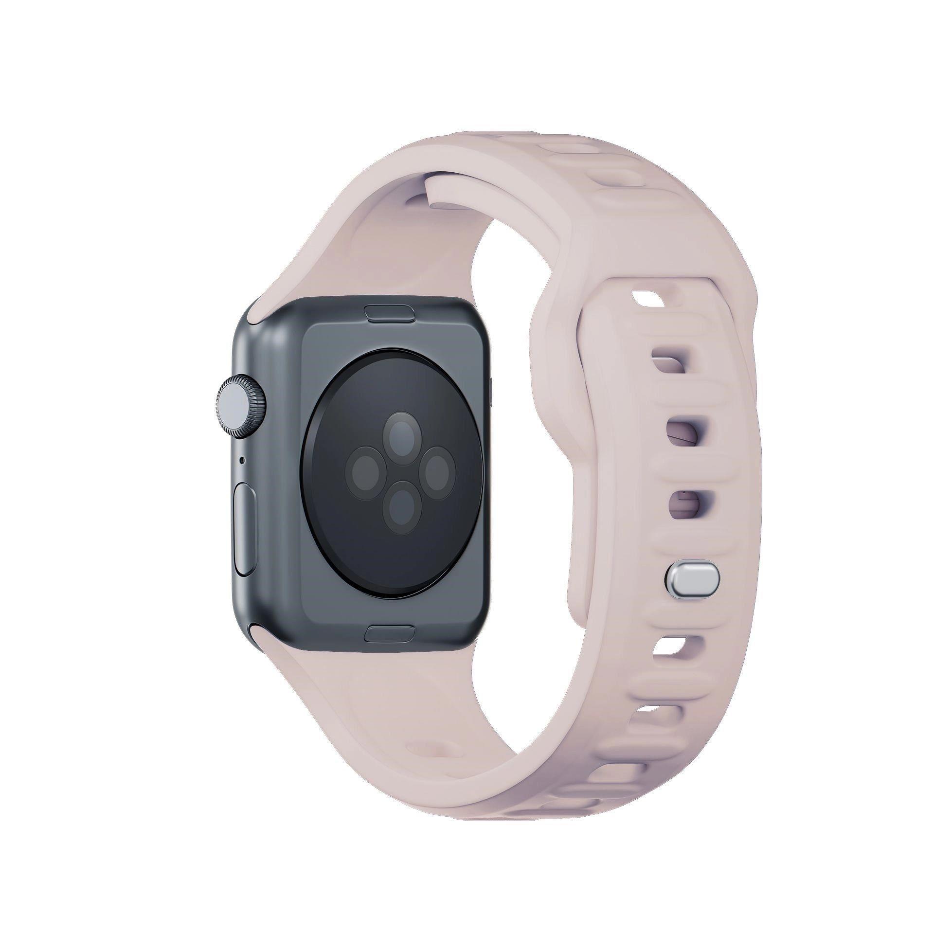 3mk Silicone Watch Strap pro Apple 38/40/41 mm Latte5 