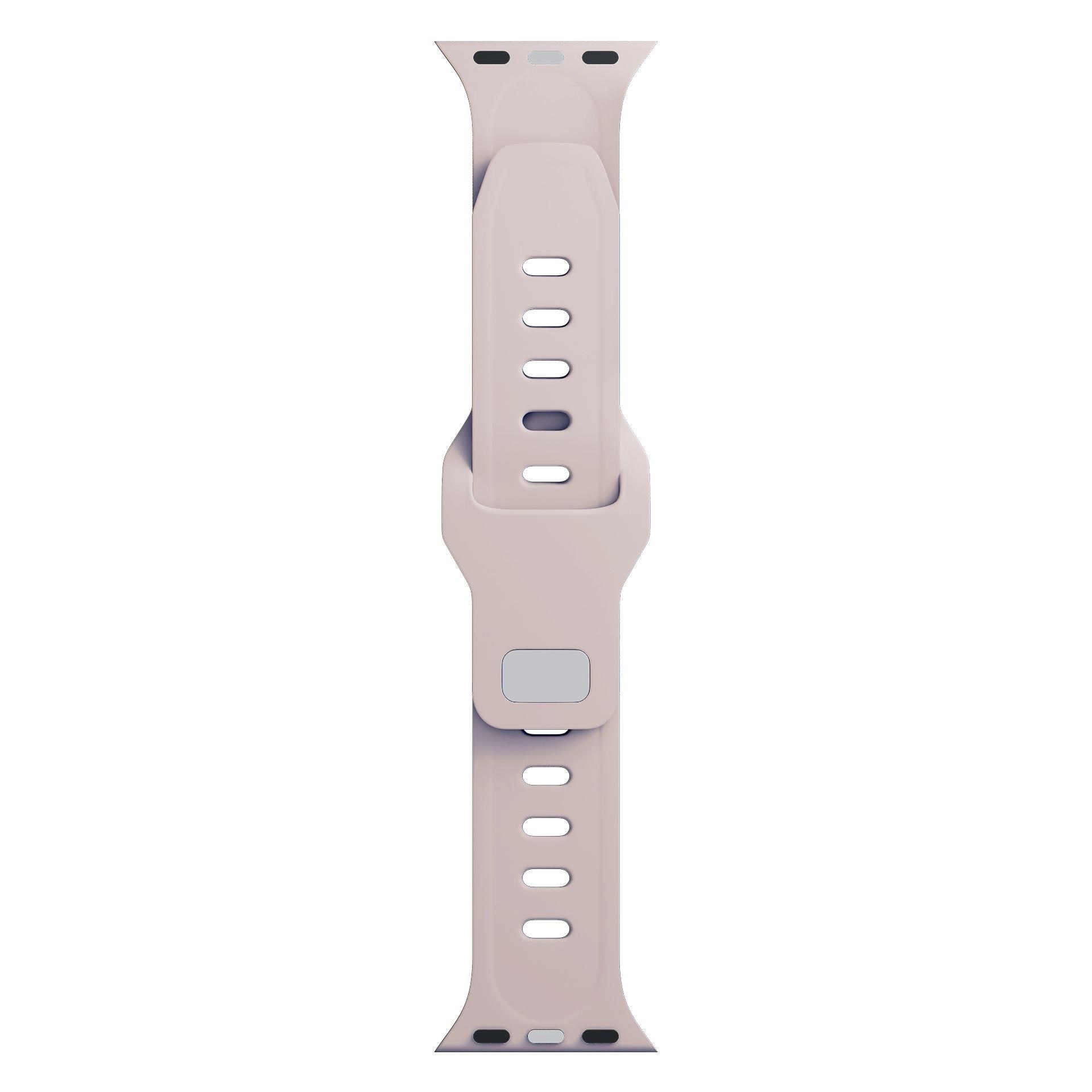 3mk Silicone Watch Strap pro Apple 38/40/41 mm Latte1 