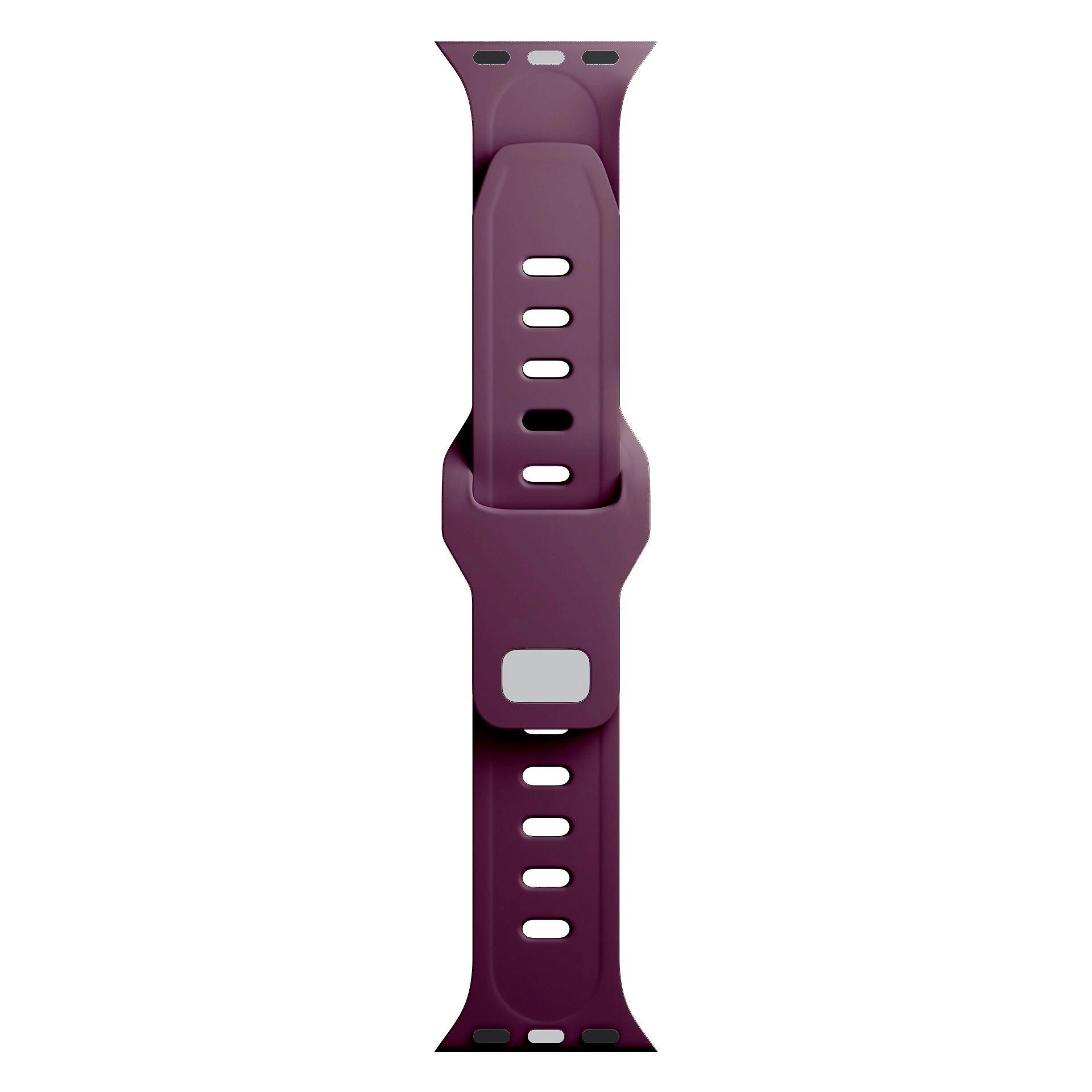 3mk Silicone Watch Strap pro Apple 38/40/41 mm Mulberry5 