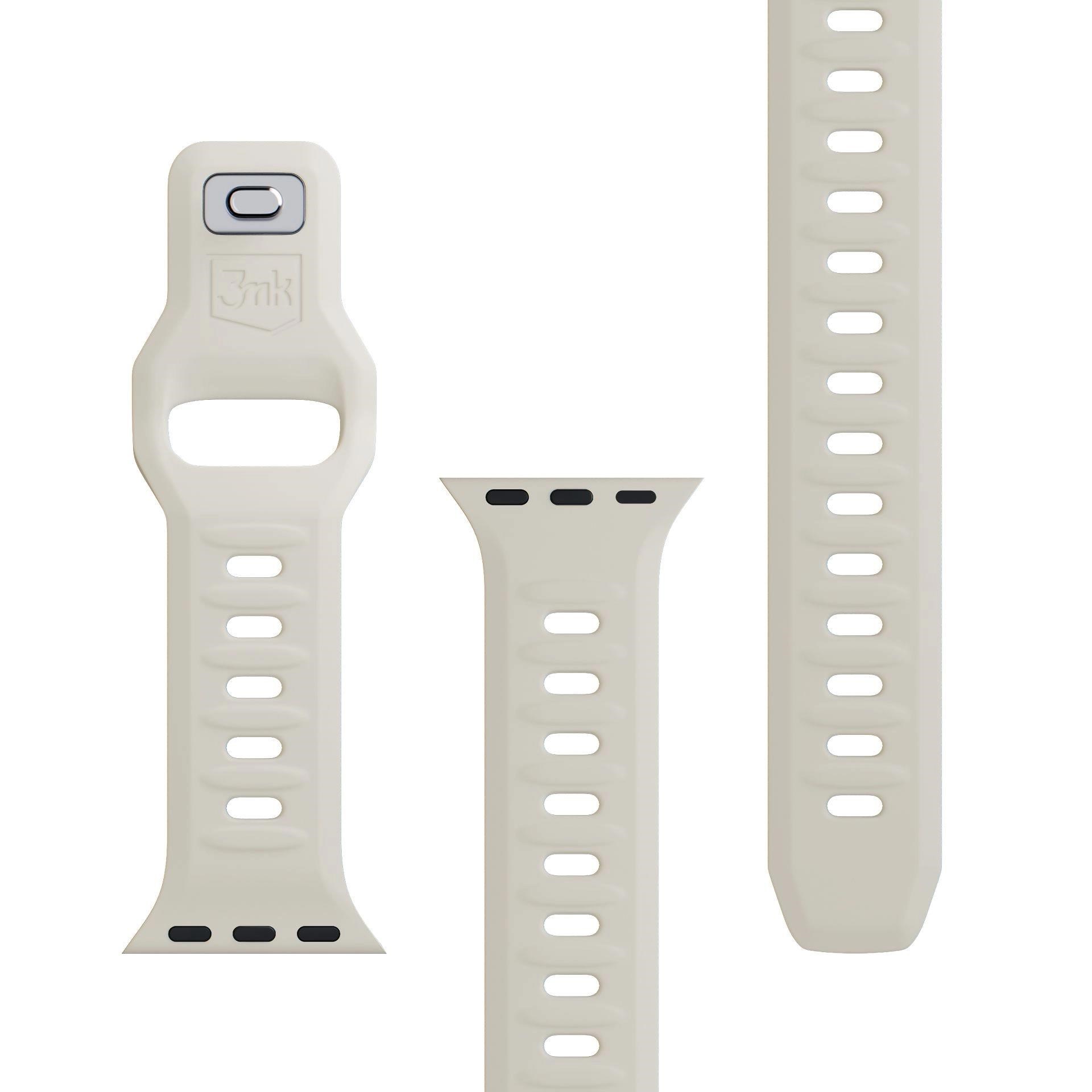 3mk Silicone Watch Strap pro Apple 38/40/41 mm Nude7 