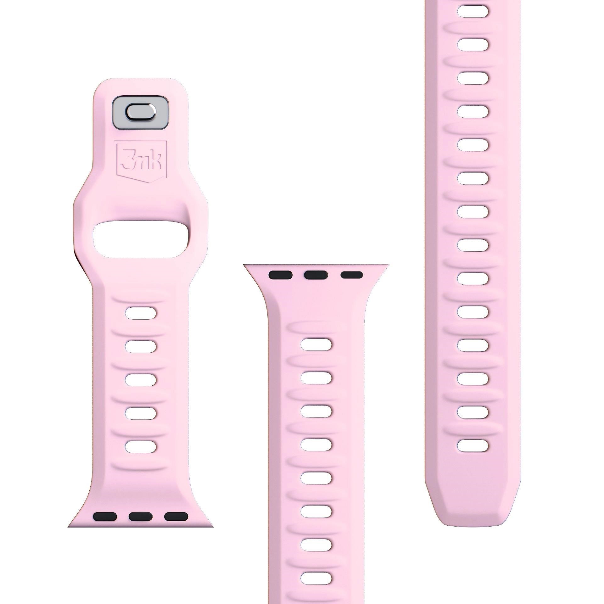 3mk Silicone Watch Strap pro Apple 38/40/41 mm Powder Pink11 