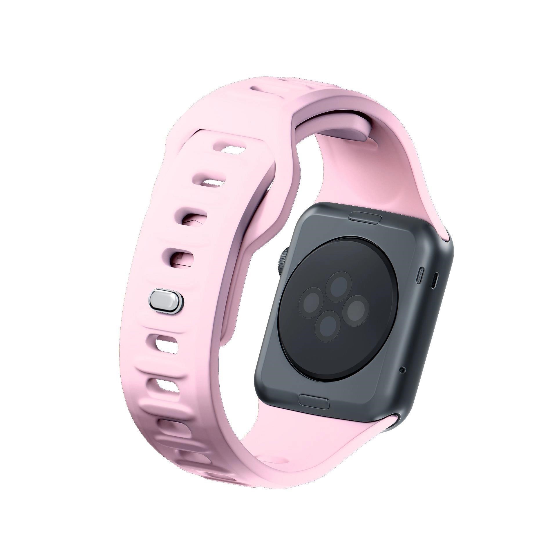 3mk Silicone Watch Strap pro Apple 38/40/41 mm Powder Pink2 