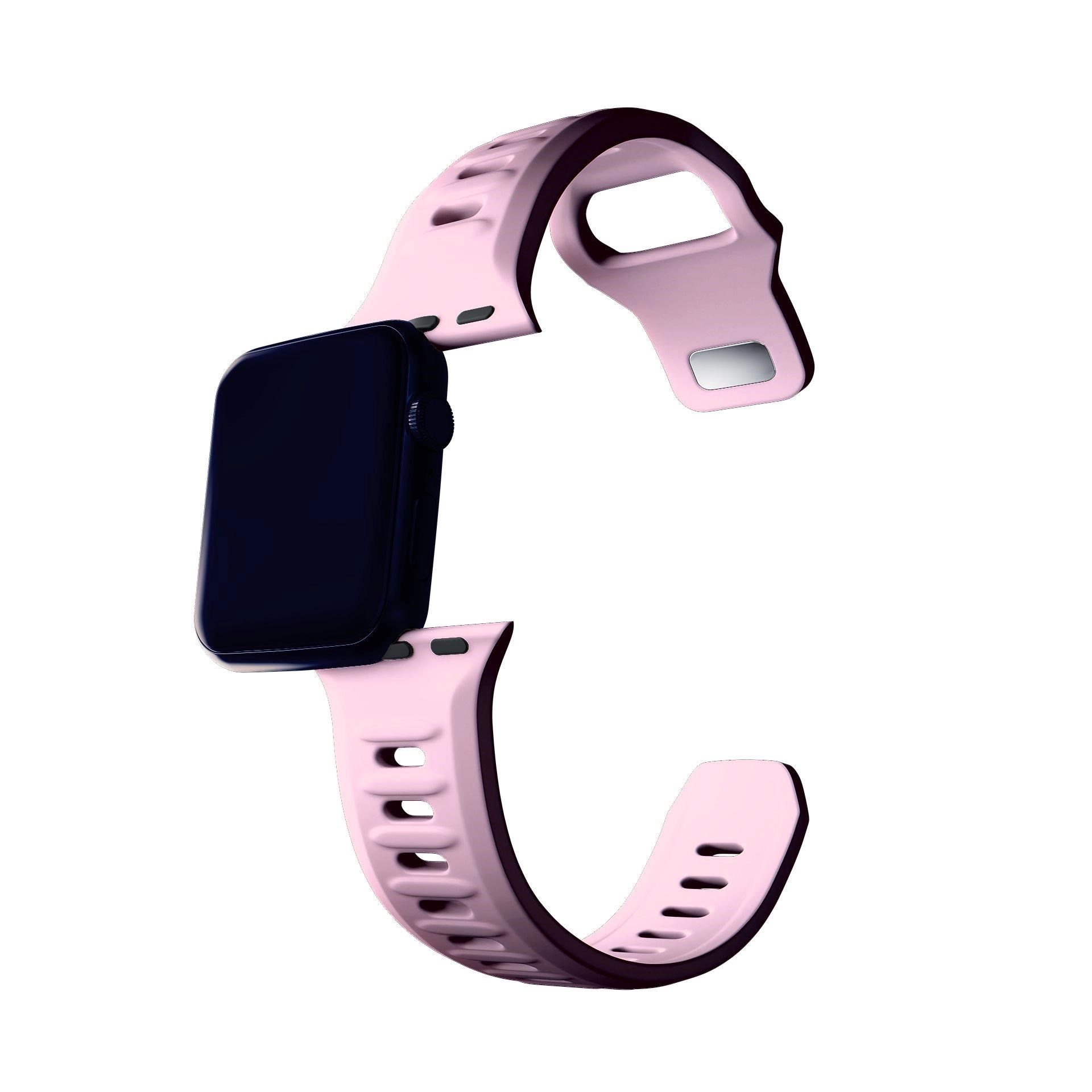 3mk Silicone Watch Strap pro Apple 38/40/41 mm Powder Pink12 