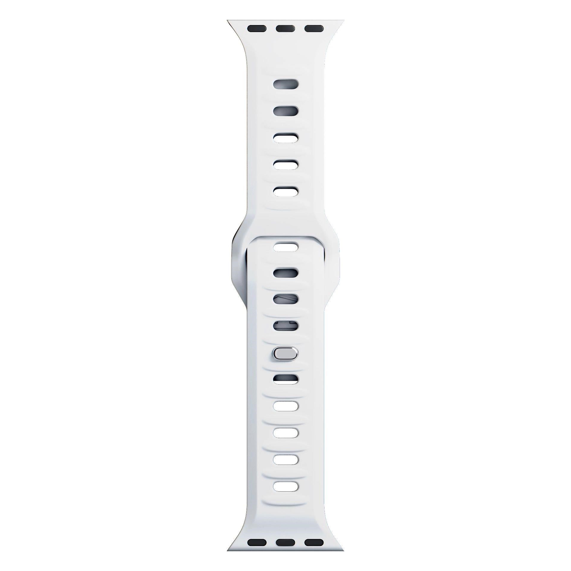3mk Silicone Watch Strap pro Apple 38/ 40/ 41 mm White0 