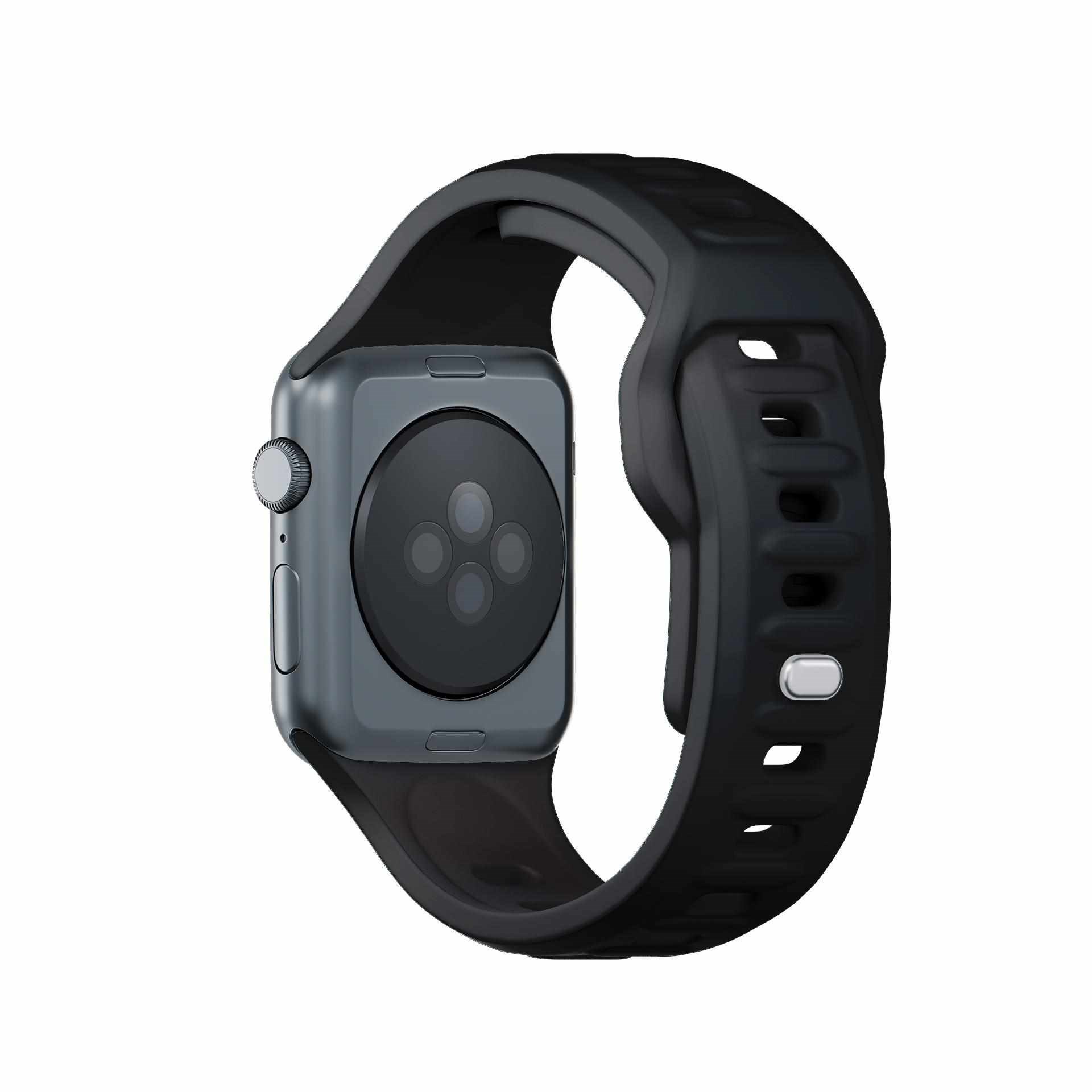3mk řemínek Watch Strap pro Apple 42/ 44/ 45/ 49 mm Black2 