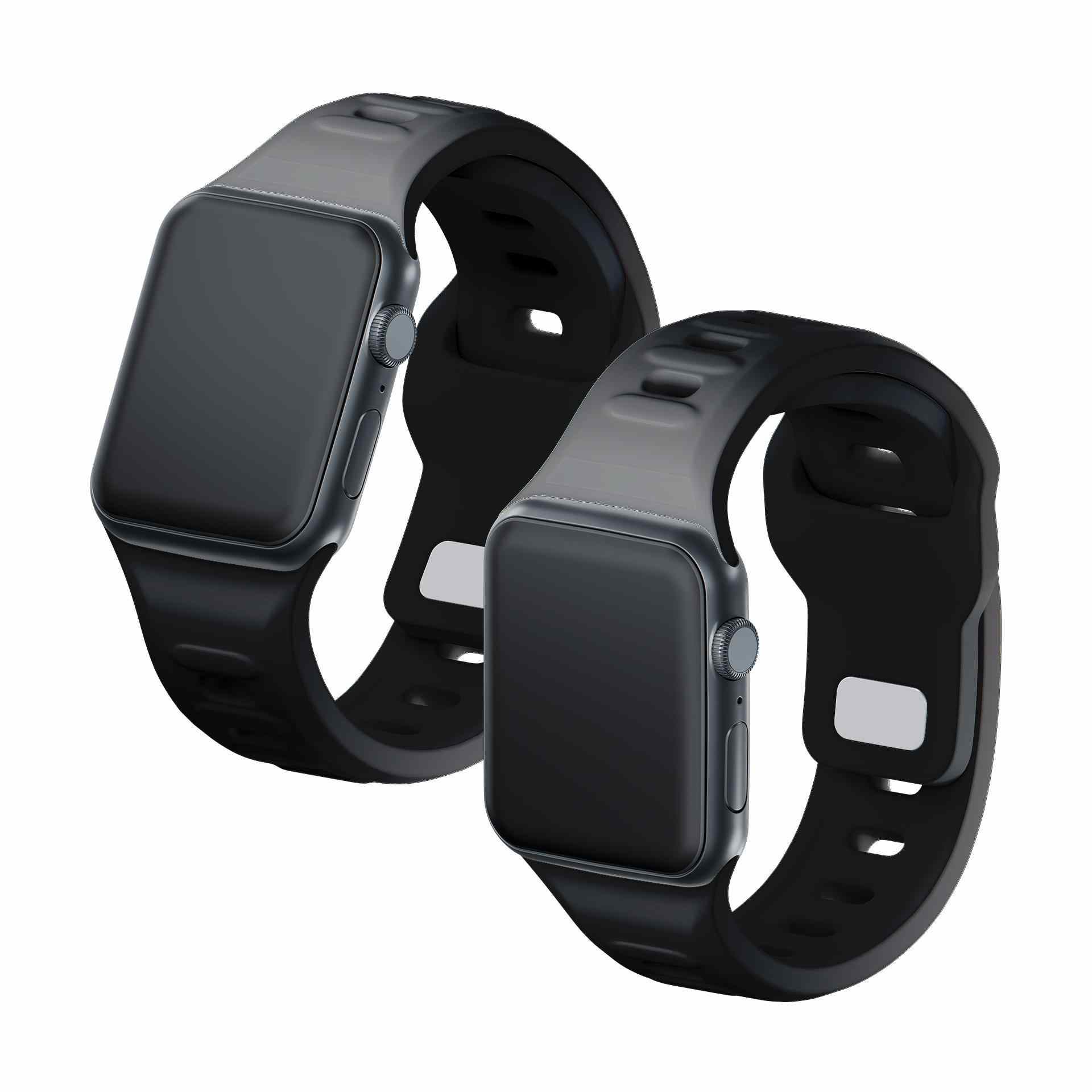3mk řemínek Watch Strap pro Apple 42/ 44/ 45/ 49 mm Black4 