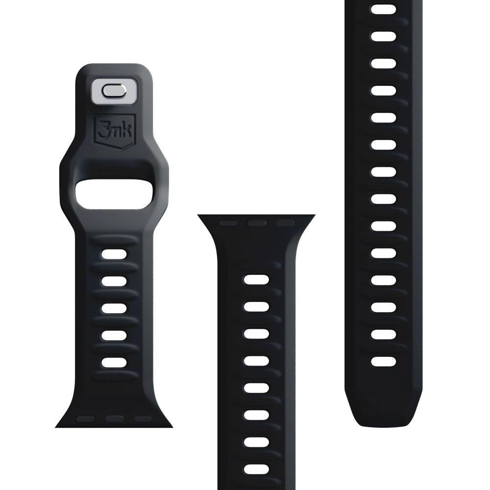 3mk řemínek Watch Strap pro Apple 42/ 44/ 45/ 49 mm Black7 