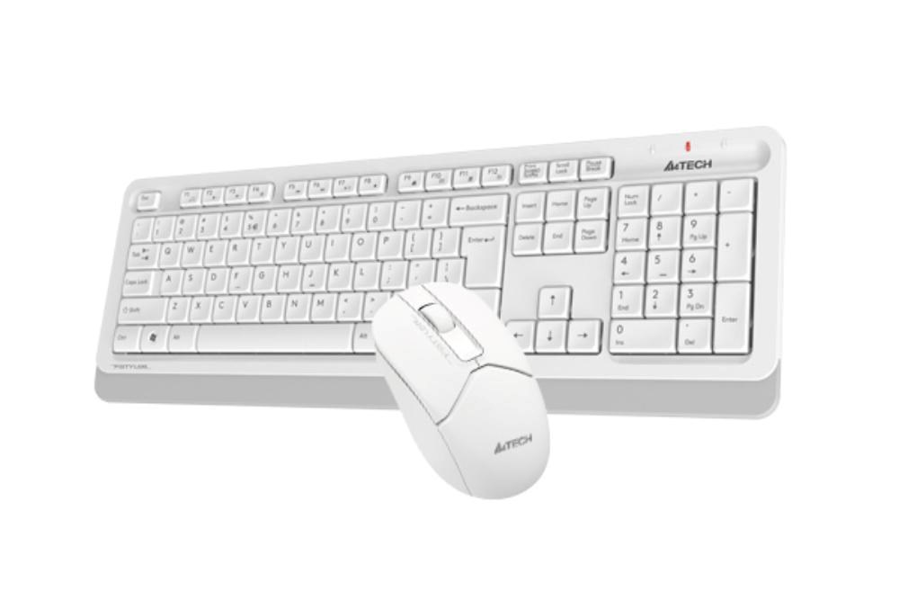 A4tech Set klávesnice+myš FG1012,  Bezdrátový,  US,  bílá2 