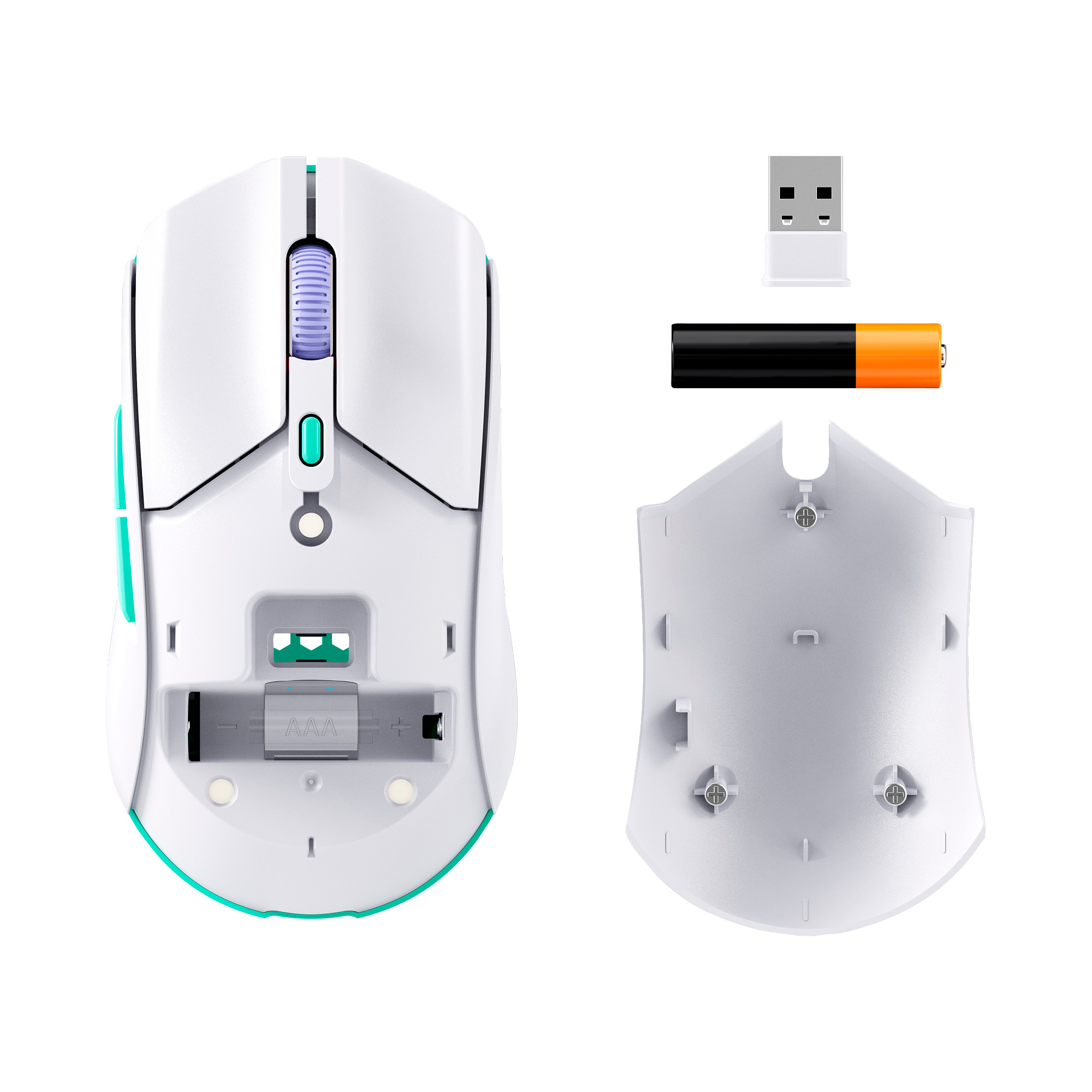 HyperX Pulsefire Haste 2 Core Wireless White Gaming Mouse - Myš1 