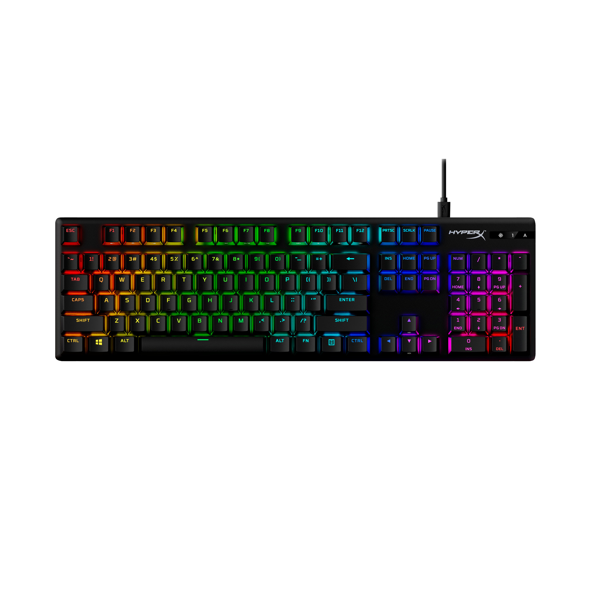 HyperX Alloy Origins PBT HX Red Gaming Keyboard-US - Klávesnice5 