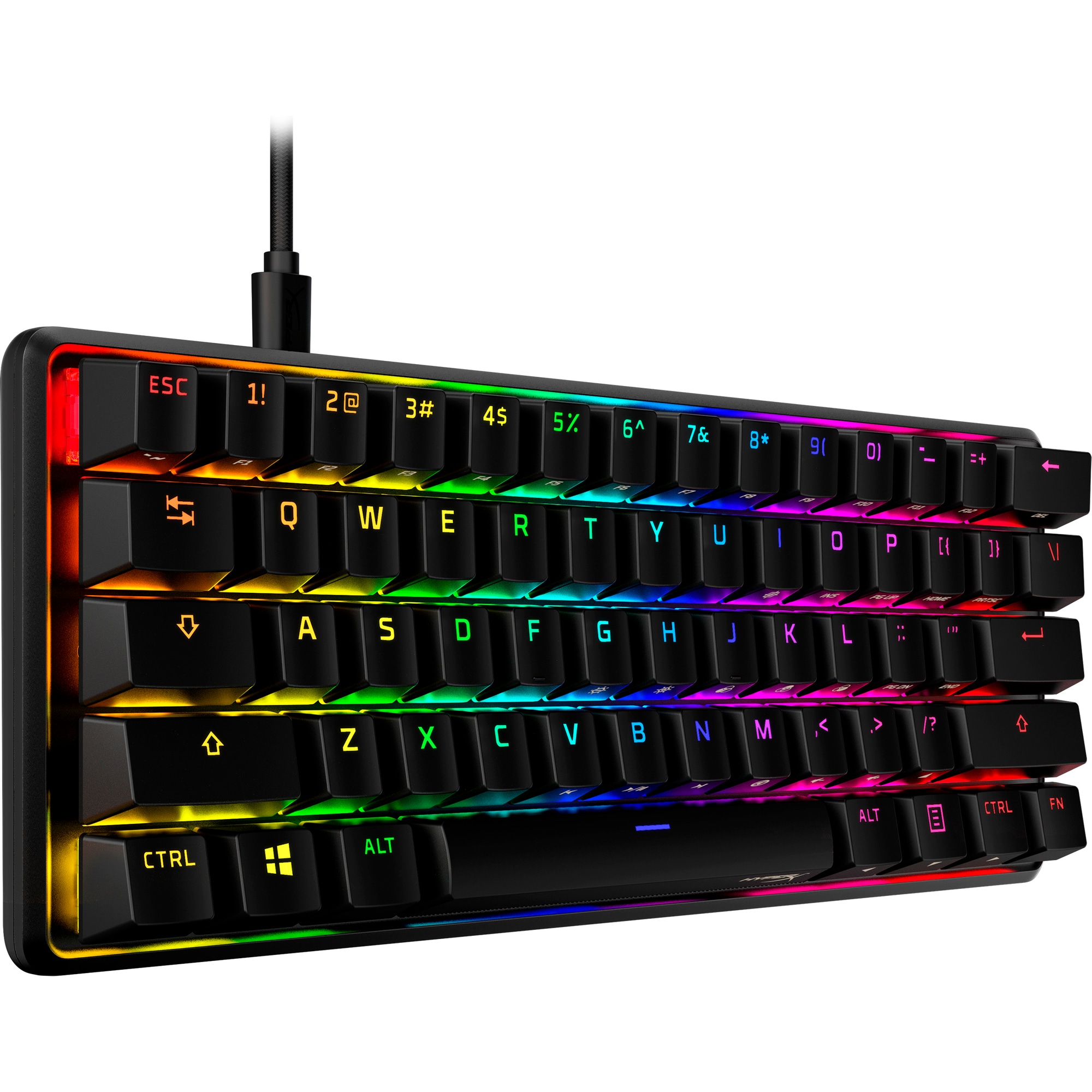 HyperX 60 Alloy Origins AQU Gaming Keyboard-US - Klávesnice2 