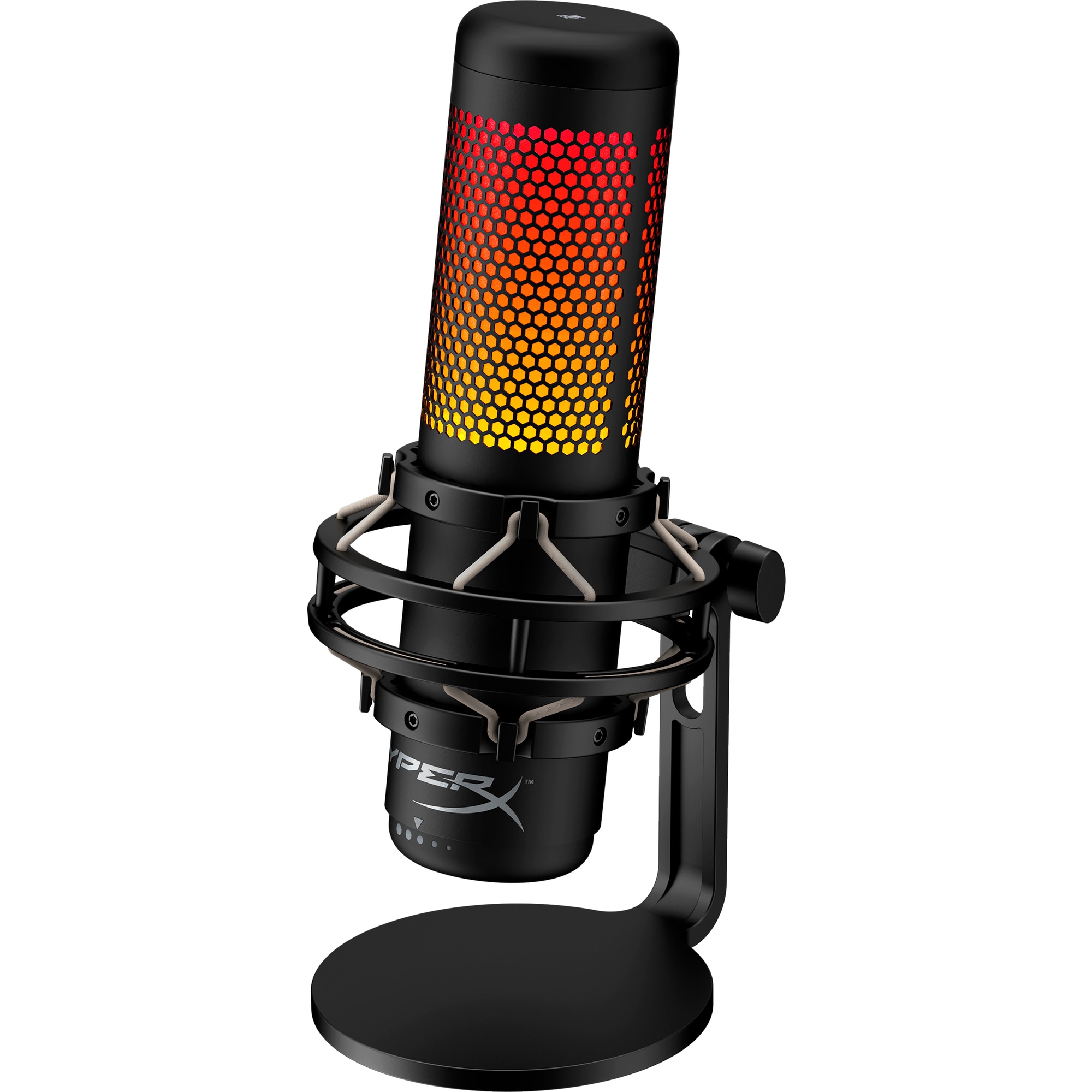 HyperX QuadCast S - USB Microphone (Black-Grey) - RGB Lighting (HMIQ1S-XX-RG/ G) - Mikrofon1 