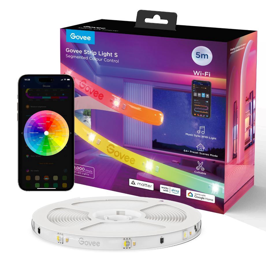 Govee WiFi RGBICW Smart PRO LED pásek 5m MATTER - extra odolný2 