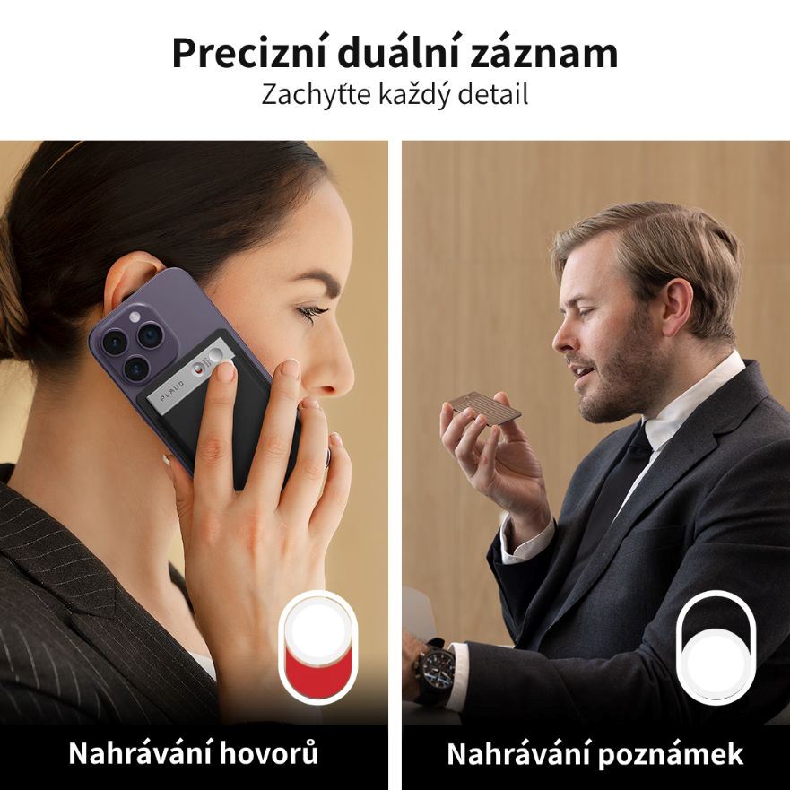 PLAUD NOTE Silver - AI záznamník7 