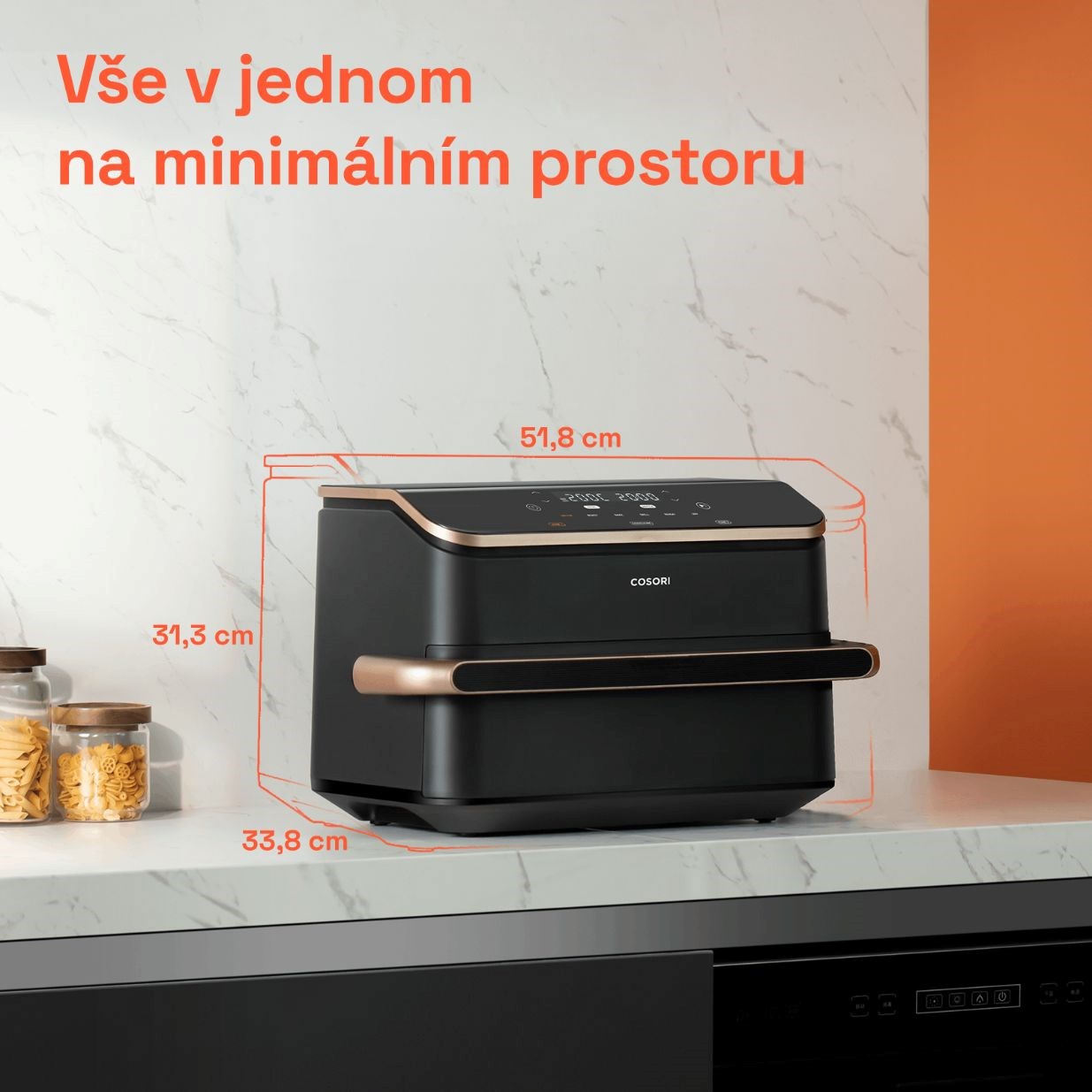 Cosori TF101S Dual blaze TwinFry 10l hozkovzdušná fritéza9 