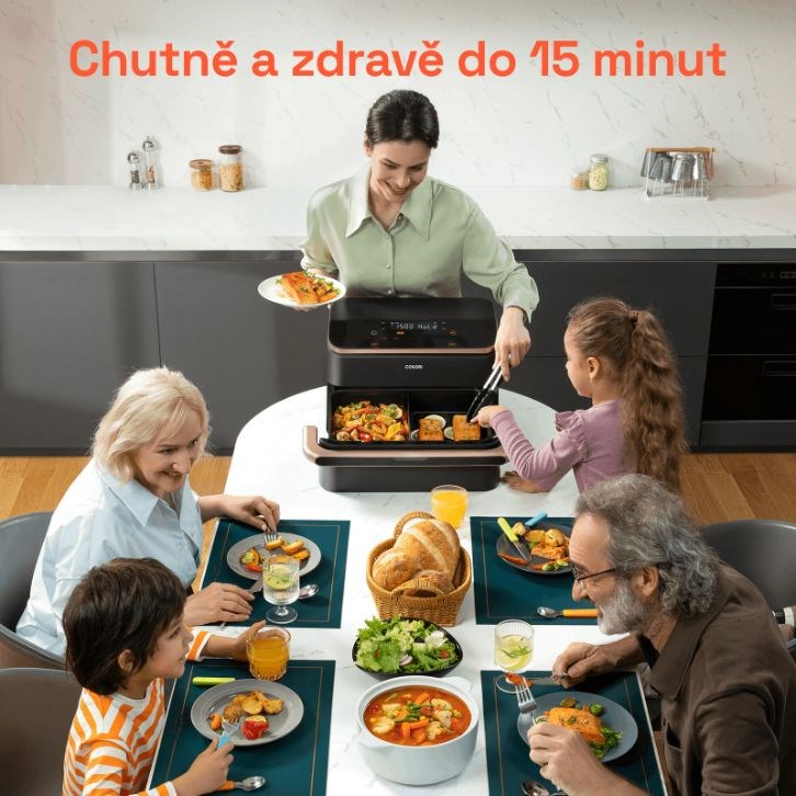 Cosori TF101S Dual blaze TwinFry 10l hozkovzdušná fritéza7 