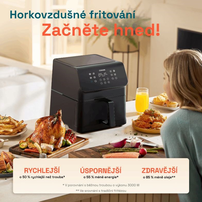 Cosori P651 PREMIUM II Chef edition 6, 2l horkovzdušná fritéza5 
