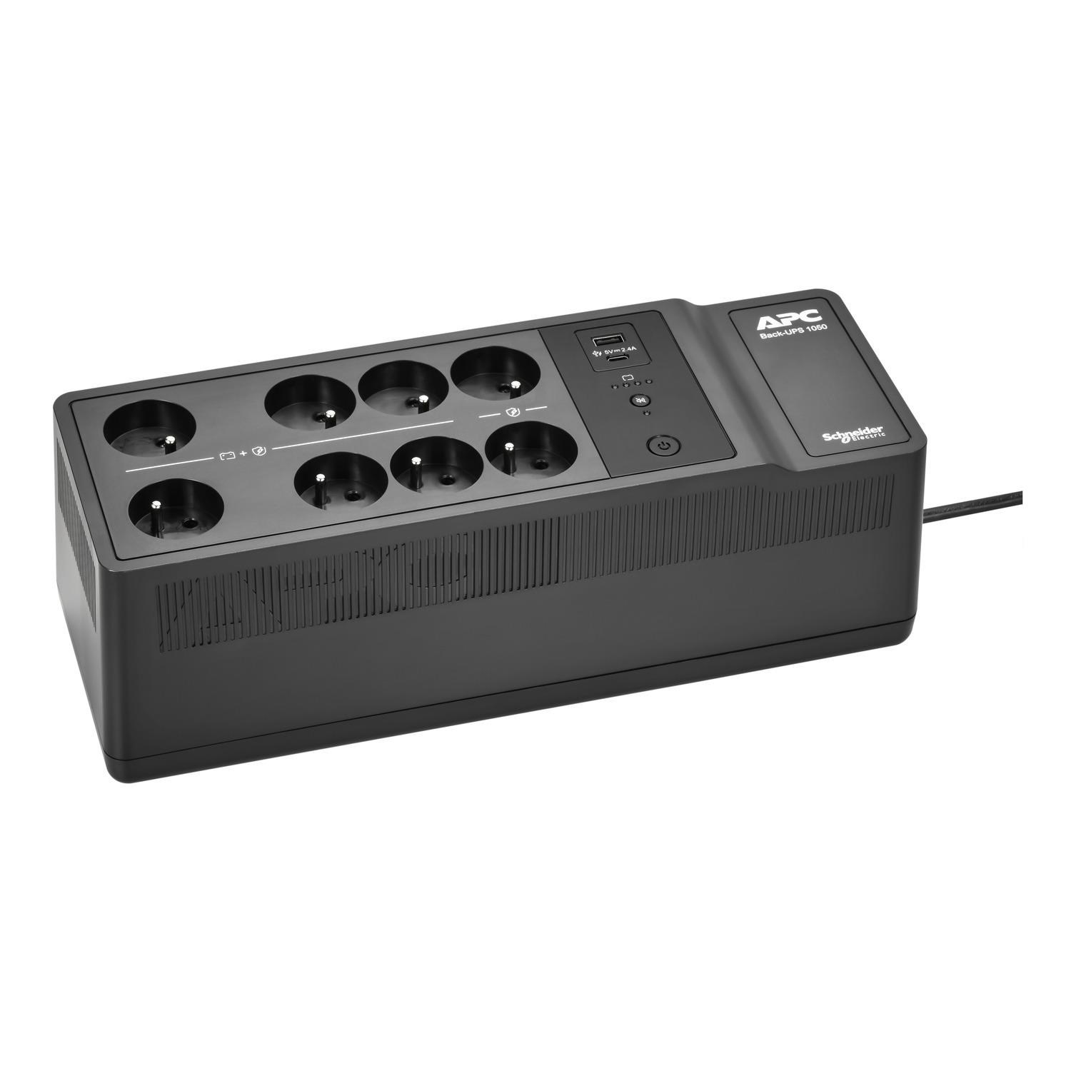 APC Back-UPS 1050VA, 230V, 1USB charging port (600W), French - CZ zásuvka3 