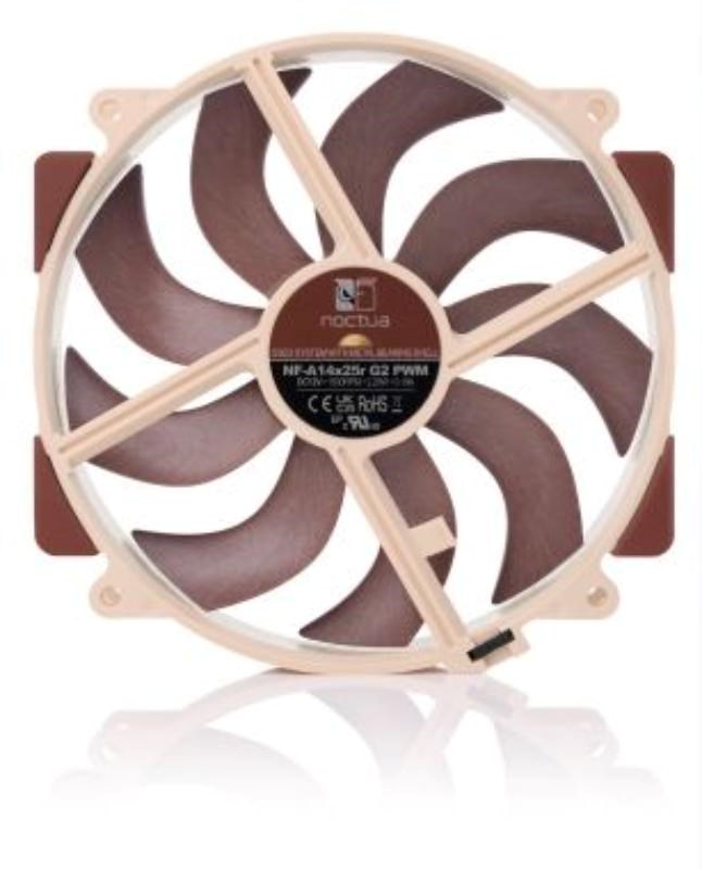 NOCTUA Ventilátor NF-A14x25r-G2-PWM,  140mm,  hnědá2 