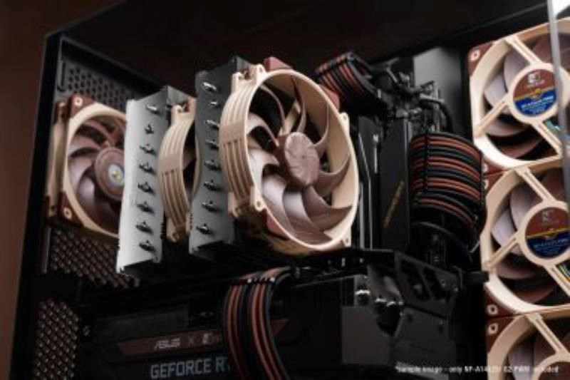 NOCTUA Ventilátory NF-A14x25r G2 PWM, Set 2 Ventilátorů, 140x140x25, PWM4 