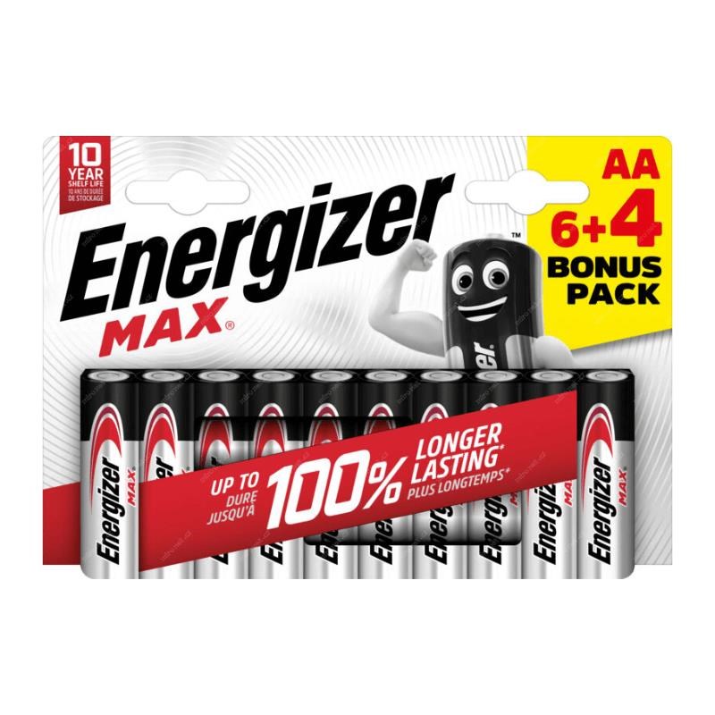 Energizer LR6/10 Max AA 6+4 zdarma0 
