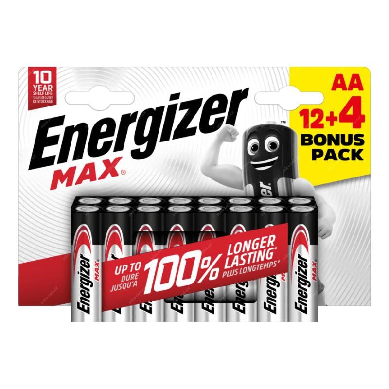 Energizer LR6/ 16 Max AA 12+4 zdarma0 