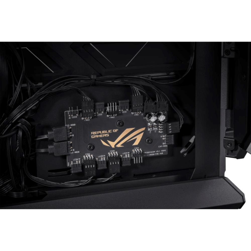 ASUS case ROG HYPERION (GR701) BTF,  Big Tower,  průhledná bočnice,  4x 140mm Fan,  černá12 