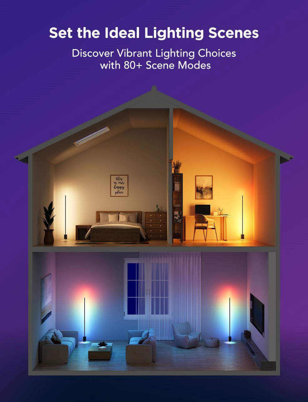 Govee Floor Lamp 2 MATTER RGBICWW Smart lampa1 
