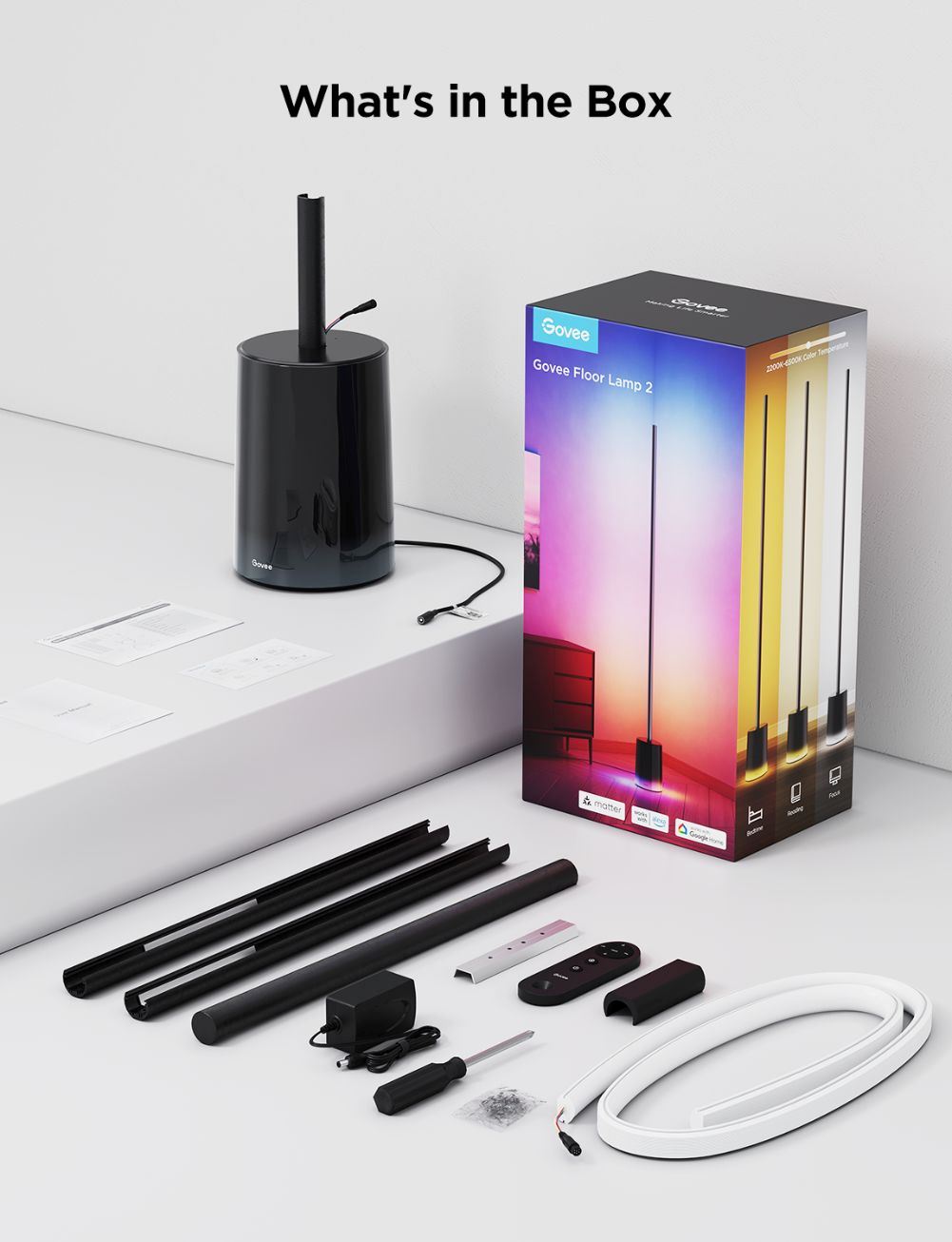 Govee Floor Lamp 2 MATTER RGBICWW Smart lampa7 