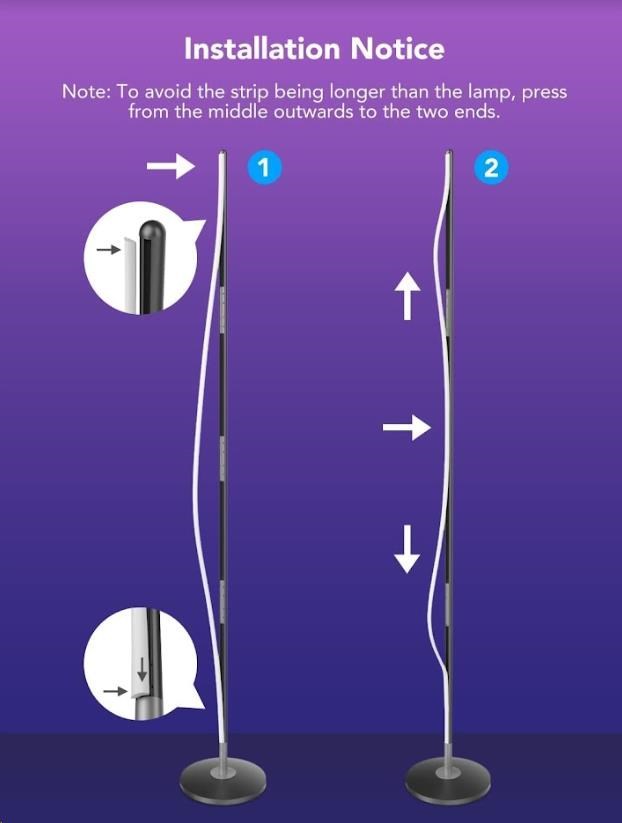 BAZAR - Govee RGBICW Smart Corner Floor Lamp - pošk. obal9 