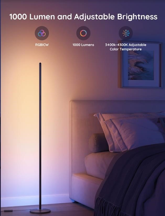 BAZAR - Govee RGBICW Smart Corner Floor Lamp - pošk. obal5 