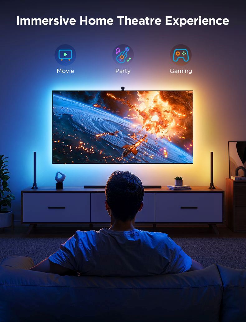 BAZAR - Govee TV Backlight Kit 2 SMART sada LED podsvícení - pošk. obal6 